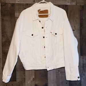 Vintage Levi's White Jean Denim Rancher Jacket